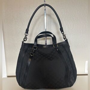 Gucci Large Abbey Convertible Hobo Shoulder Bag ~ Black! ♥️